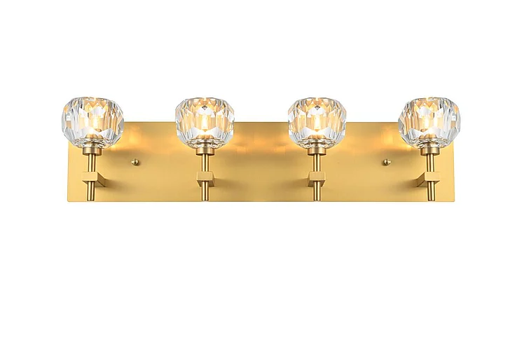 Elegant Graham 4 Light Wall Sconce in Gold 3509W25G
