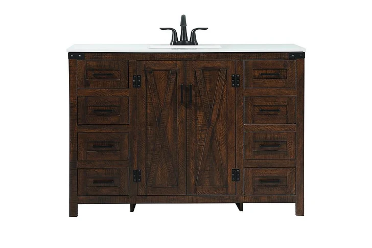 Elegant 48 In. Single Bathroom Vanity in Expresso VF90248EX