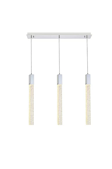 Elegant Weston 3 Lights Pendant in Chrome 2066S32C