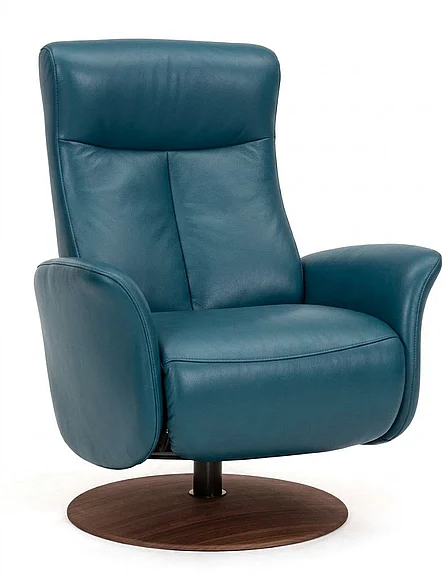 Hjort Knudsen 8351 Multi Lux Glider/Rocker in Semi Blue 8351/MF7M/316/LBD_PN3NutOil