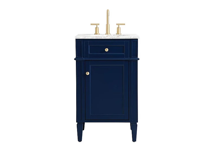 Elegant 21 In. Single Bathroom Vanity in Blue VF12521BL