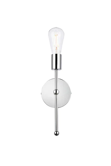 Elegant Keely 1 Light Chrome Wall Sconce LD2356C