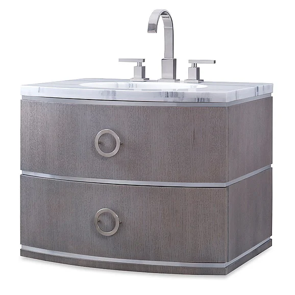 Ambella Home Cirque Wall Sink Chest in Grey 07231-110-211