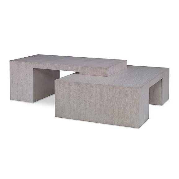 Ambella Home Building Block Cocktail Table in Weathered Ivory 07299-920-001