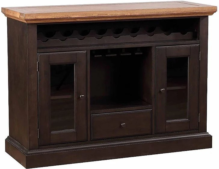 ECI Furniture Choices Dining Server in Black Oak/Acacia 0733-50-SR