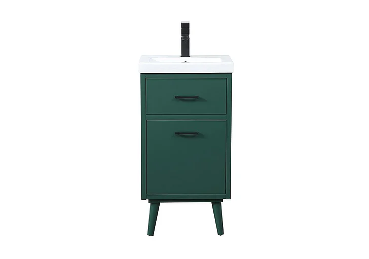 Elegant 18 In. Bathroom Vanity in Green VF41018MGN CLOSEOUT