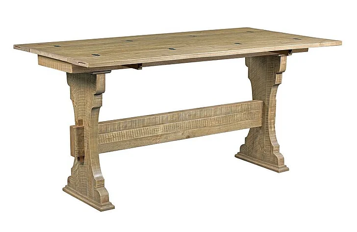 Hammary Hamilton Hidden Treasure Trestle Flip Top Console Table in Light Stain 090-881 CLOSEOUT