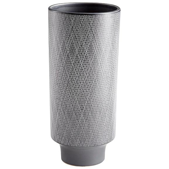 Cyan Design San Leandro Vase | Matte Grey And White - Large 9001