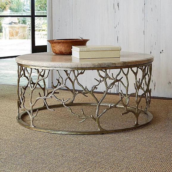 Ambella Home Cocktail Table in Silver 09116-920-001