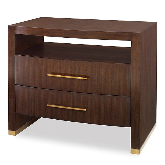Ambella Home Brighton Nightstand in Dark Walnut 09165-230-001