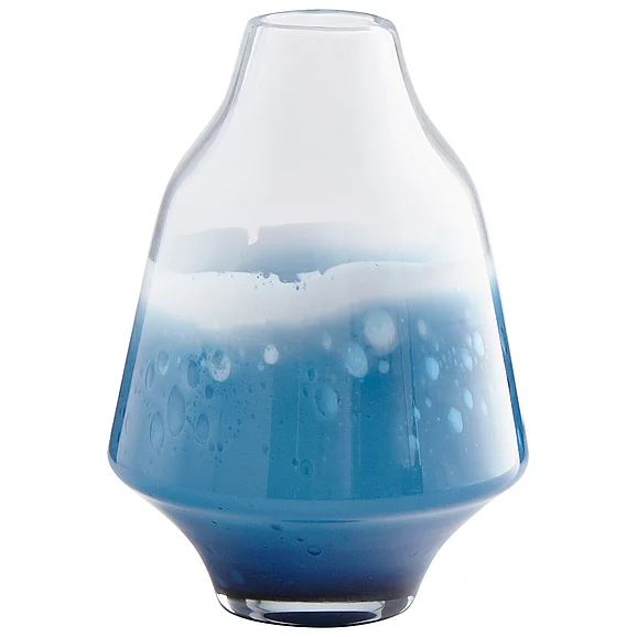 Cyan Design Water Dance Vase | Clear And Cobalt - Medium 9166