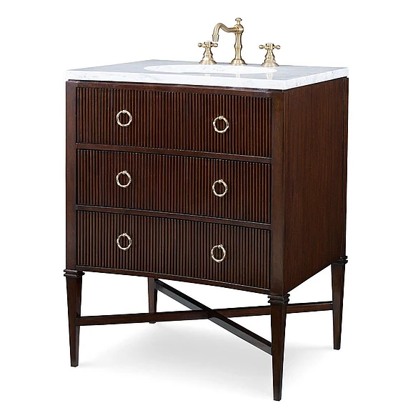 Ambella Home Reeded Sink Chest in Walnut 09170-110-301
