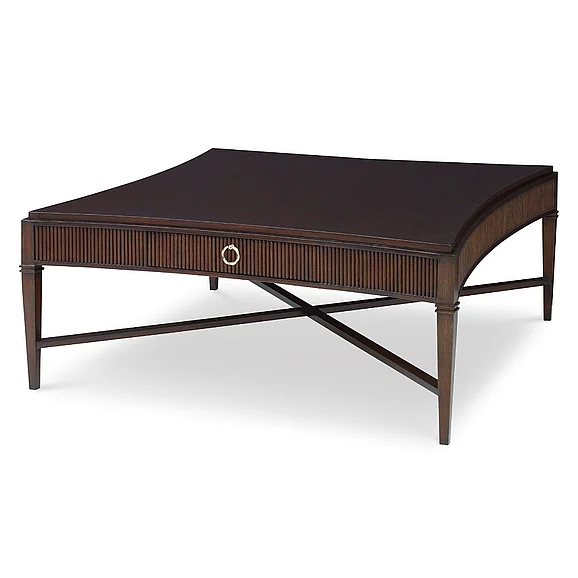 Ambella Home Reeded Cocktail Table in Walnut 09170-920-001