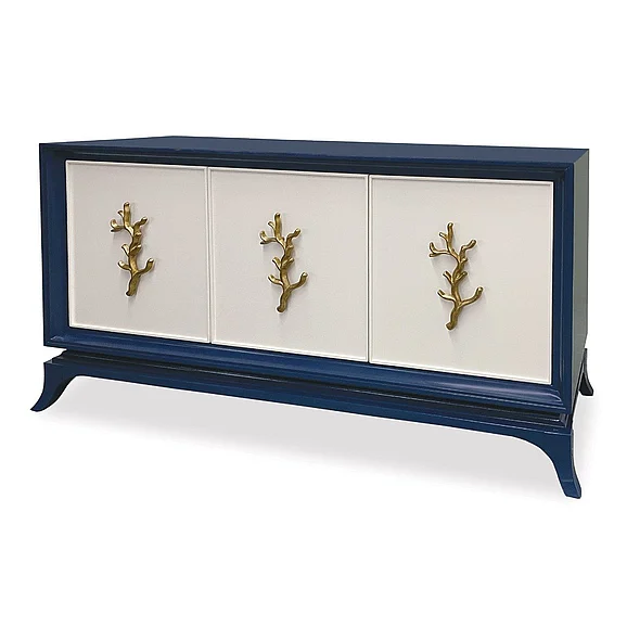 Ambella Home Cordelia Multi-Use Cabinet in Cadet Blue 09203-630-021