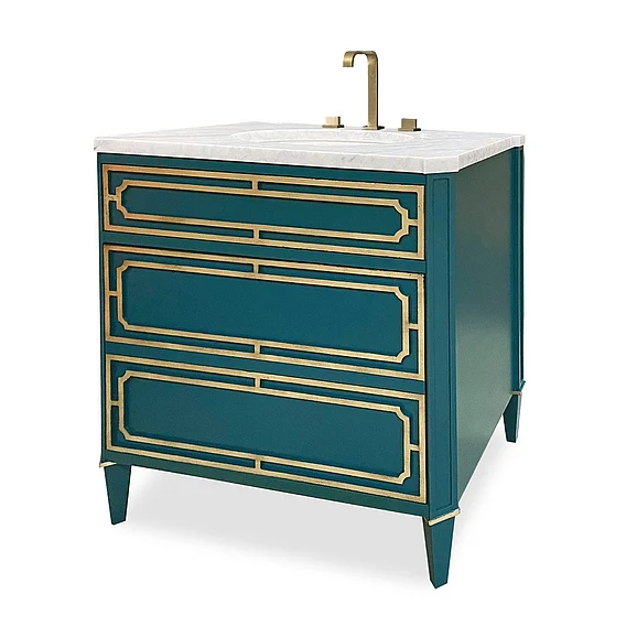 Ambella Home Emperor Medium Sink Chest in Peacock 09206-110-233