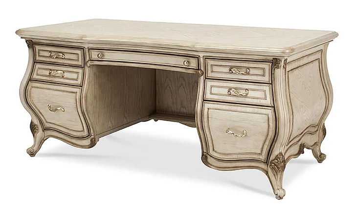 Aico Platine de Royale Desk in Champagne 09207-201