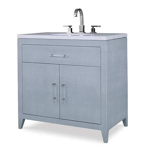 Ambella Home Shagreen Sink Chest in Polar Blue 09223-110-335