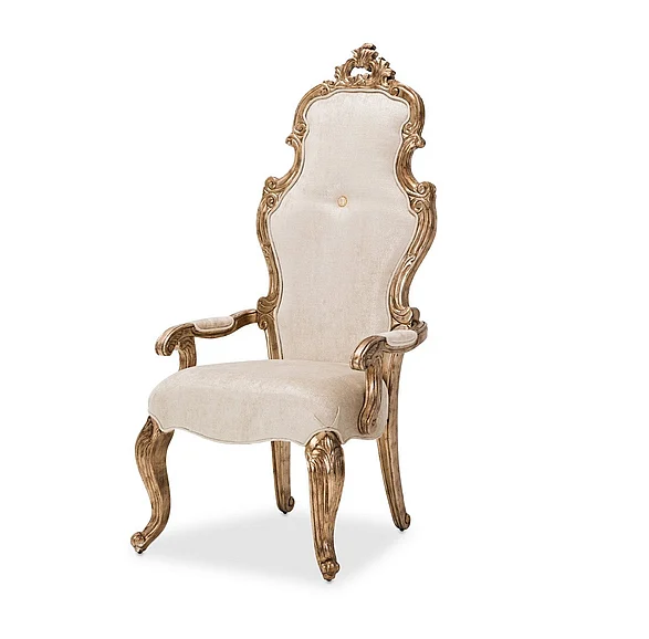 AICO Platine de Royale Desk Chair in Champagne 09244-201