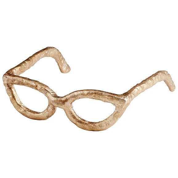 Cyan Design Cat Eyes Sculpture | Antique Silver 9280