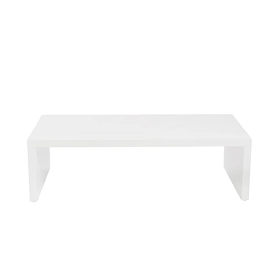 Euro Style Abby Coffee Table in High Gloss White 09704WHT