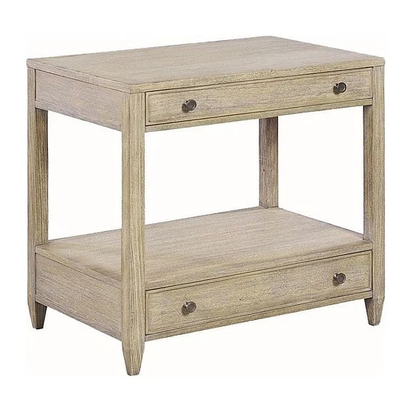 Oliver Home Weston Wide Side Table in Rabbit 0974-05