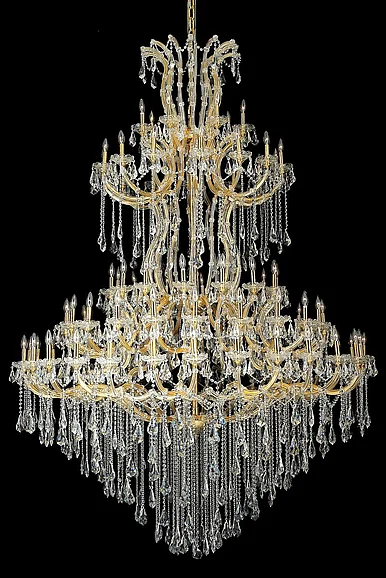 Elegant Maria Theresa 85 Light Gold Chandelier Clear Royal Cut Crystal 2801G96G/RC