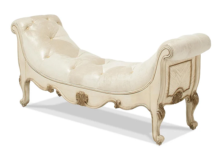 Aico Platine de Royale Bed Bench in Champagne 09904-201