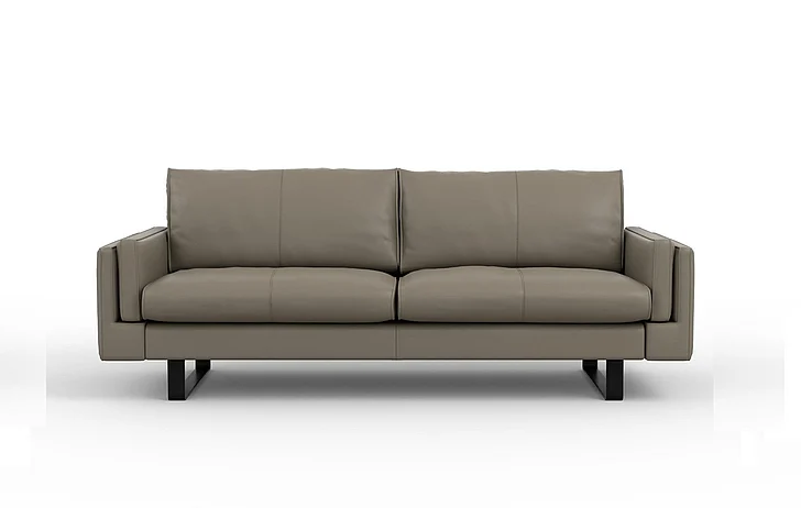 Fjords Norsk Endless Sofa 3.5 Seat Duo - Fixed in AL Cement/Black CUSTOM ITEM
