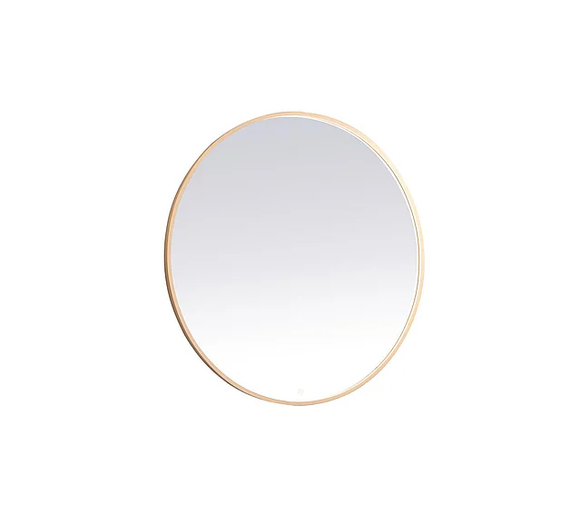 Elegant Pier 48 In. Led Mirror with Adjustable Color Temperature 3000K/4200K/6400K in Brass MRE6048BR