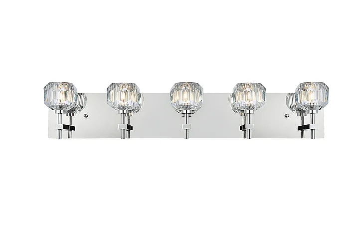 Elegant Graham 5 Light Wall Sconce in Chrome 3509W32C