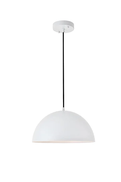 Elegant Forte 1 Light White Pendant LD4023D14WH