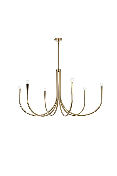 Elegant Layne 50 In. Chandelier in Gold LD722D50SG