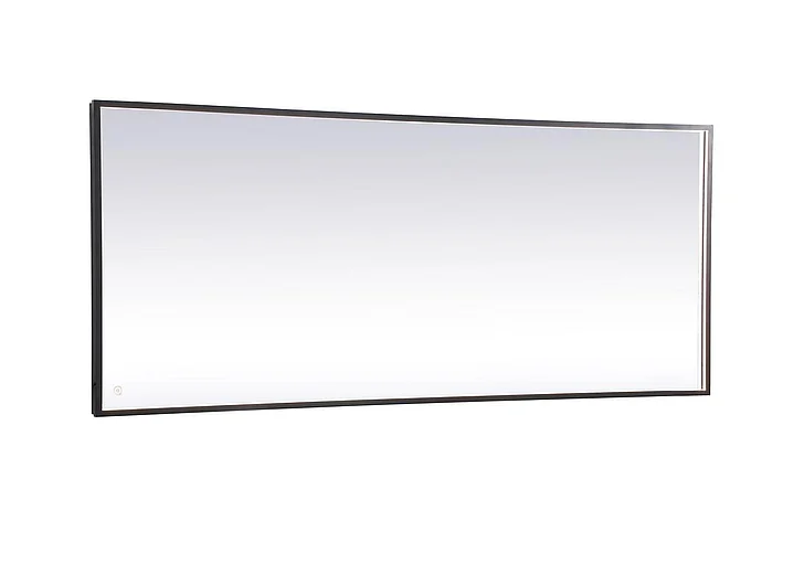Elegant Pier 30X72 In. Led Mirror with Adjustable Color Temperature 3000K/4200K/6400K in Black MRE63072BK