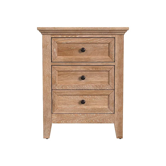 Intercon Furniture San Mateo 3 Drawer Nightstand in Wheat SM-BR-8803 -WHE-C