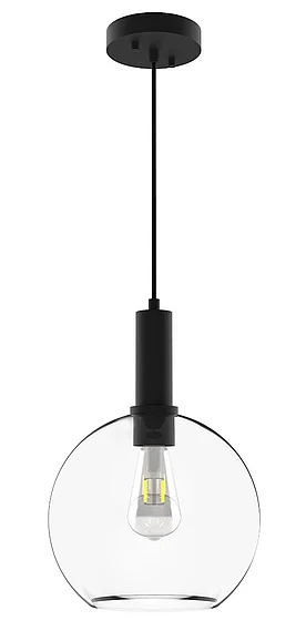 Vinci Lighting Pendants in Aged Brass/Black P1405BKCL