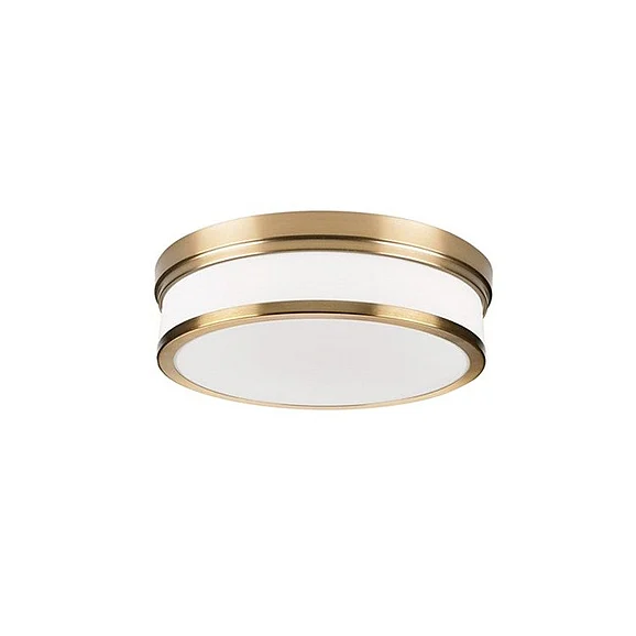 Vinci Lighting Flush Mounts in Aged Brass/Opal White Glass FM3610-AGB