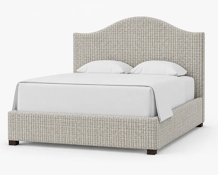 Vaughan-Bassett Emily Queen Upholstered Bed in Harvest Glen 100-559V-155V-822V