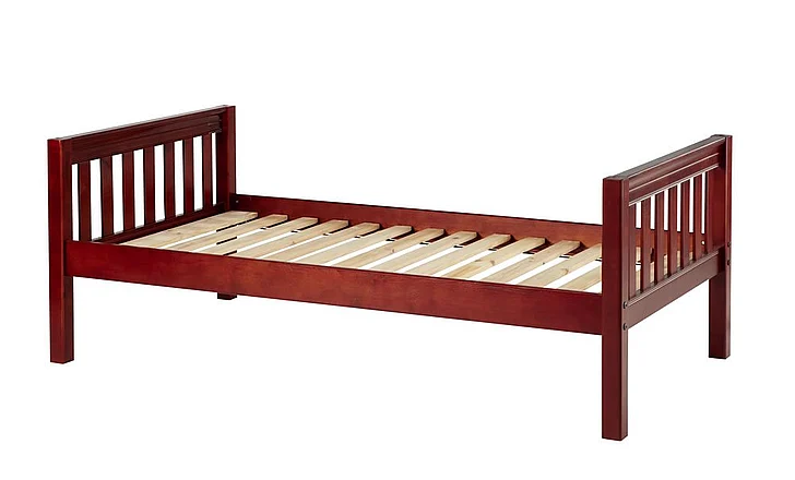 Maxtrix Basic Low/Low Slat Bed in Chestnut