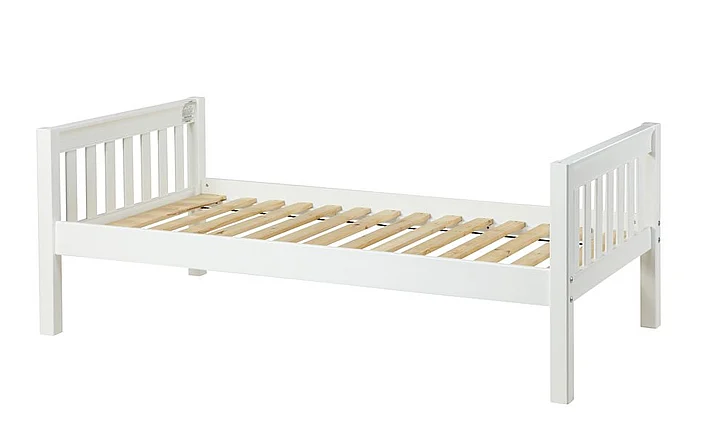 Maxtrix Basic Low/Low Slat Bed in White