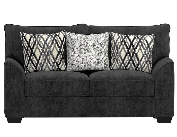 Corinthian 1000 Twilight Loveseat in Charcoal FG1002