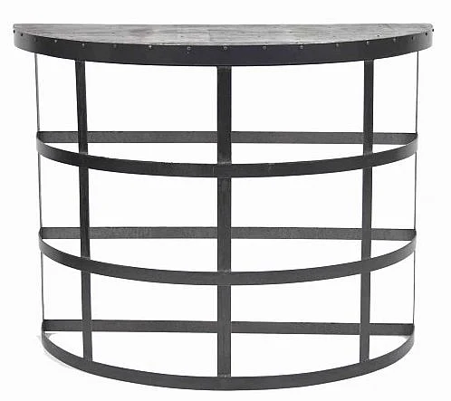 Zentique Ken Console Table in Black 1009