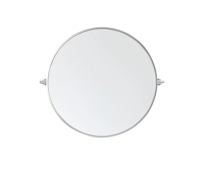 Elegant Round Pivot Mirror 30 In. in Silver MR6B30SIL CLOSEOUT
