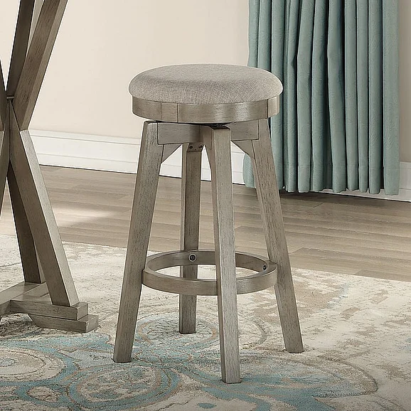 ECI Furniture Pine Crest Backless Barstool in Pine & Burnished Gray 1014-79-BLBS (Set of 2)