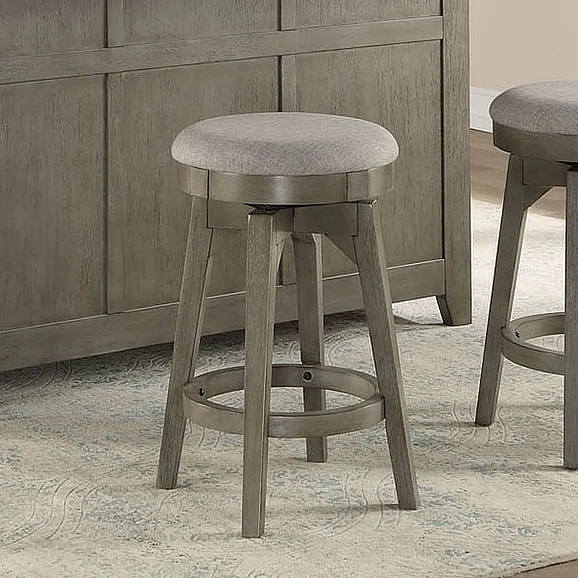 ECI Furniture Pine Crest Backless Counter Stool in Pine & Burnished Gray 1014-79-BLCS (Set of 2)