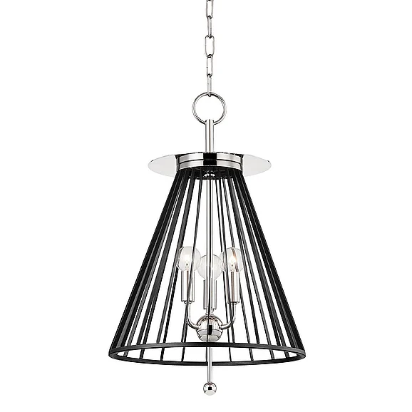 Corbett Lighting Cagney Pendant 1014-PN/BK