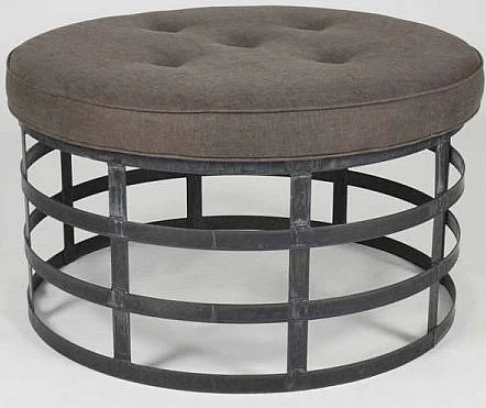 Zentique Recycled Metal Round Stool 1014 A008