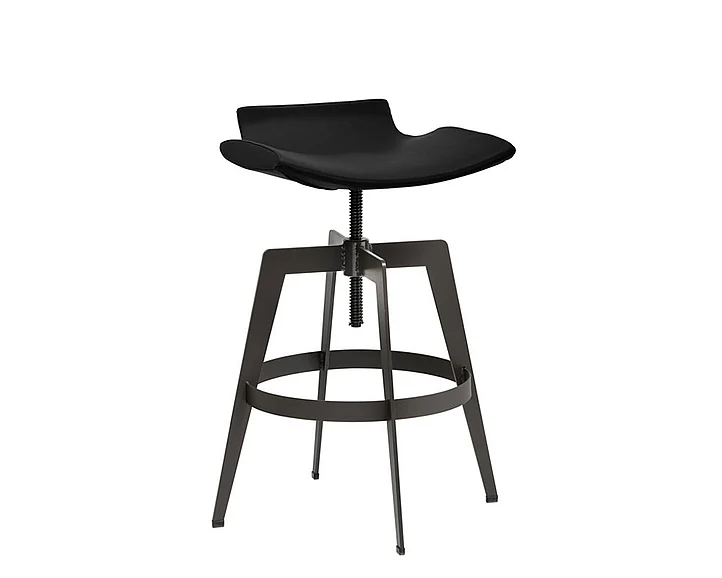 SUNPAN Urban Unity Bancroft Adjustable Bar Stool (Set of 2) in Onyx 101533