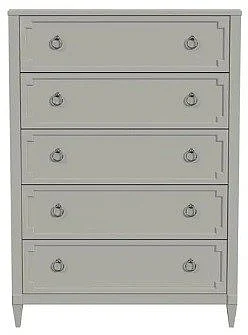My Home Furnishings Whitehaven Six Drawer Chest in Stormy Gray 1016-405
