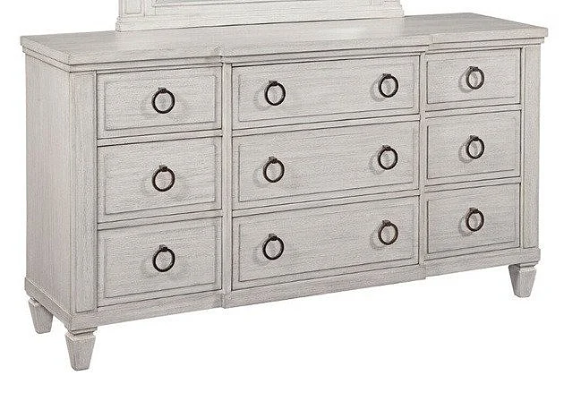 American Woodcrafters Salter Path 9-Drawer Dresser - White Grain 1020-290