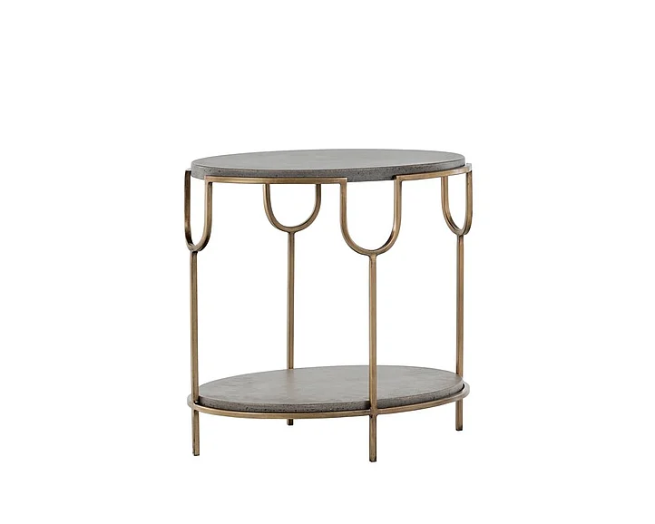 SUNPAN Mixt Arya End Table in Grey 102069